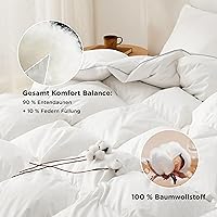 Bedsure Daunendecke 135x200 cm (90% Daunen, 880 g) — Bild 5