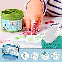 CreaTek Fingerfarben Kinder 6x60ml — Bild 4