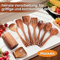 Mooues Küchenutensilien-Set Teakholz 9-teilig — Bild 2