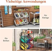 Lifewit Getränkekistenregal 6 Kisten (104 x 32 x 117,3 cm) — Bild 8