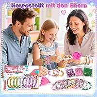 lelechong Glitzer-Armband-Bastelset (8er-Set) — Bild 5