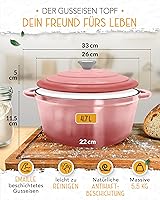 KRUSTENZAUBER KRZ-105 Gusseisen-Topf 26 cm — Bild 4