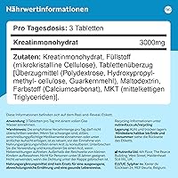Nutravita Creatin Monohydrat 3000 mg, 300 Tabletten — Bild 5