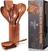 Mooues Küchenutensilien-Set Teakholz 9-teilig — Bild 1