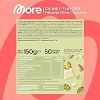 MORE NUTRITION Chunky Flavour Pistachio White Chocolate 150g — Bild 4