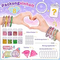 lelechong Glitzer-Armband-Bastelset (8er-Set) — Bild 7