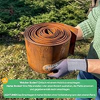 UNIGARDIA Rasenkante Cortenstahl 10 m — Bild 5