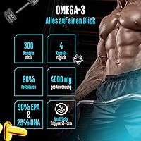 GEN German Elite Nutrition Omega-3 4000mg 300 Kapseln — Bild 2