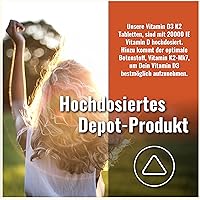 CDF Sports & Health Solutions Vitamin D3 K2 Depot 20000 IE + 200µg MK7 – 200 Tabletten — Bild 3