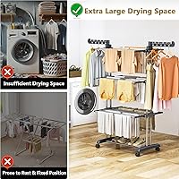 PurKeep EU-LYJXL-X Wäscheständer 4-Etagen — Bild 7