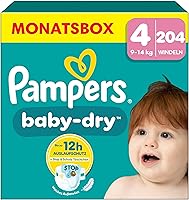 Pampers Baby-Dry Größe 4 (204 Stück) — Bild 1
