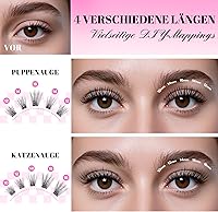 CALAILIS Cluster Wimpern D Curl 168 Stück — Bild 2