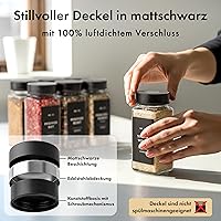 EDELHAUS Gewürzgläser Eckig Set 24x120ml — Bild 6