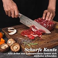 Funistree Damast-Küchenmesser 33,5 cm — Bild 4