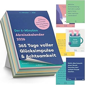 6-Minuten Abreißkalender 2026 täglich Test & Bewertung