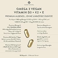 Sunday Natural D3 K2 Omega 3 Vegan (90 Kapseln) — Bild 2