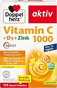 Doppelherz Vitamin C 1000 + D3 + Zink 100 Depot-Tabletten Test & Bewertung