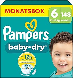 Pampers Baby-Dry Größe 6, 148 Stück Test & Bewertung