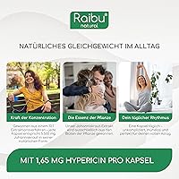 Raibu Johanniskraut Kapseln 550 mg Extrakt (180 Stück) — Bild 2