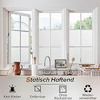 rabbitgoo Sichtschutzfolie Milchglas 44,5 x 200 cm — Bild 4