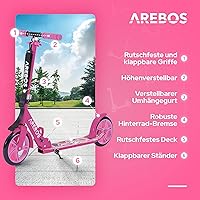 Arebos Cityroller Kickscooter 200mm — Bild 3