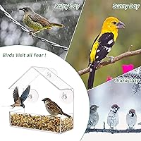 YiliYa Fenster-Vogelfutterhaus 15x15 cm — Bild 7