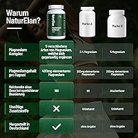 NaturElan Magnesium Komplex 400mg 180 Kapseln — Bild 5