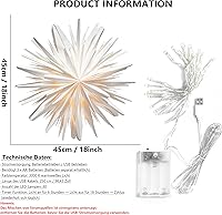 EANLOLY Weihnachtsstern 45 cm — Bild 2