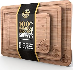 Deer & Oak Bambus-Schneidebrett-Set 3er Test & Bewertung