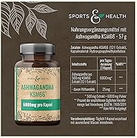 CDF Sports & Health Solutions Ashwagandha KSM-66 Kapseln 100 Stück — Bild 2