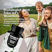Bloom Naturals Omega 3 Kapseln Hochdosiert 400 Stück — Bild 6