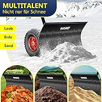 Masko Schneeschieber mit Rädern 74 cm — Bild 8