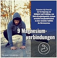 CDF Sports & Health Magnesium Komplex 400mg 300 Kapseln — Bild 3