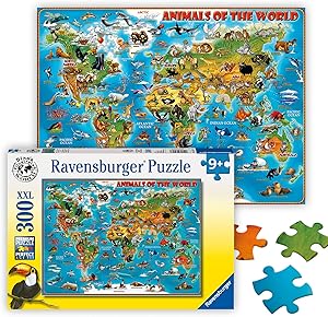 Ravensburger Kinderpuzzle Tiere rund um die Welt 300 Teile XXL Test & Bewertung